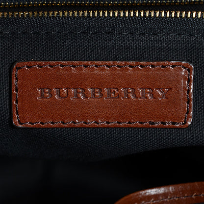 Burberry Bridle Calfskin House Check Small Orchard Bowling Bag Deep Claret 6 of 12