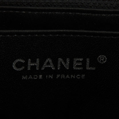 Chanel Lambskin Chevron Quilted Mini Rectangular Flap So Black 6 of 8