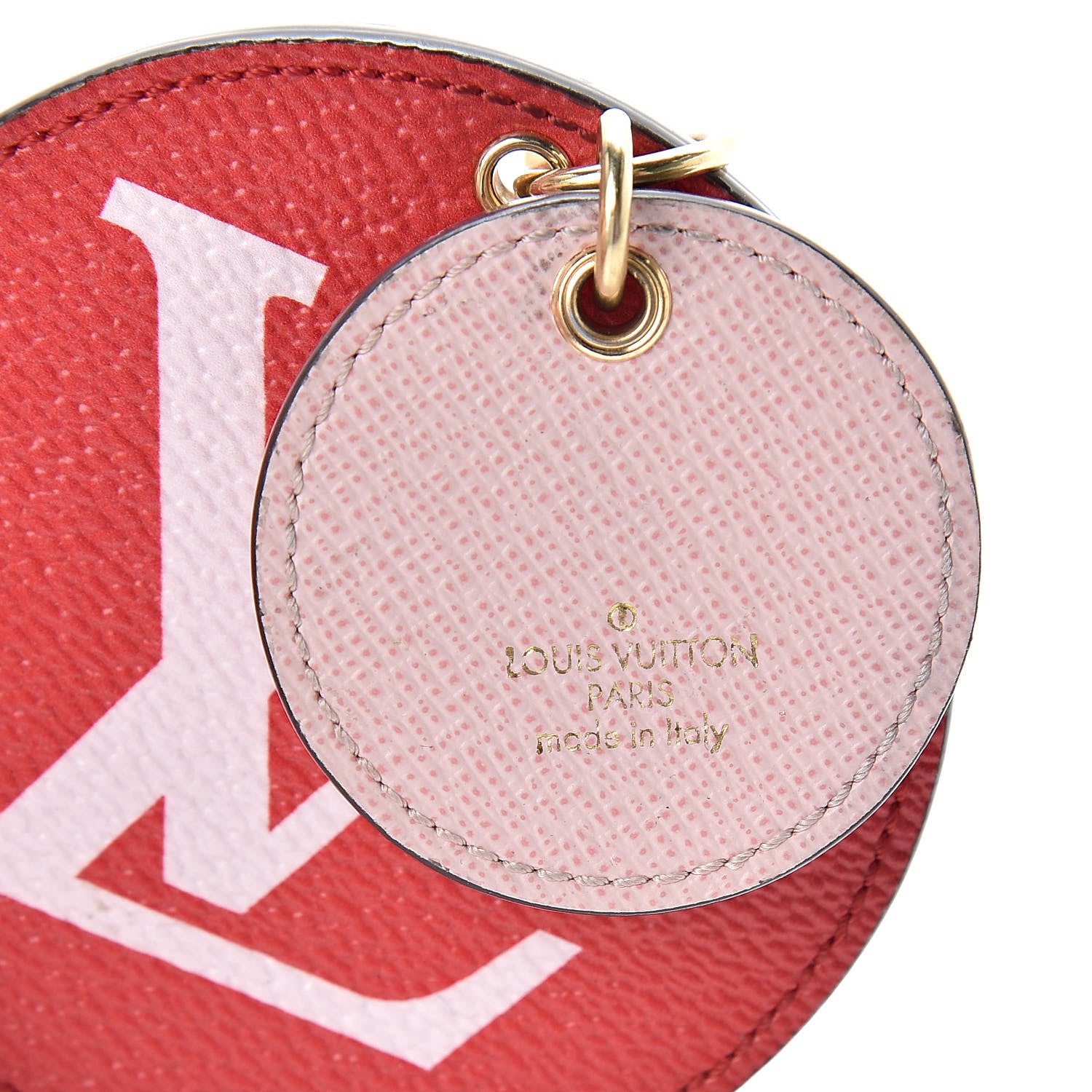 Louis Vuitton Monogram Giant Bag Charm Key Holder Rouge 3 of 5