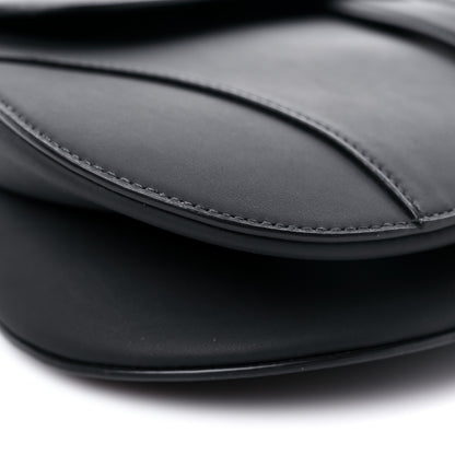 Christian Dior Ultra Matte Calfskin Saddle Bag With Strap Black 7 of 10