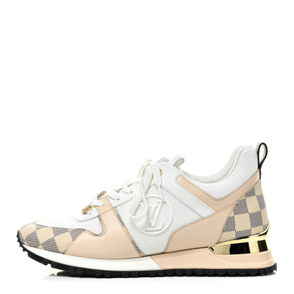 Louis Vuitton Calfskin Damier Azur Run Away Sneakers 40 White 1 of 10