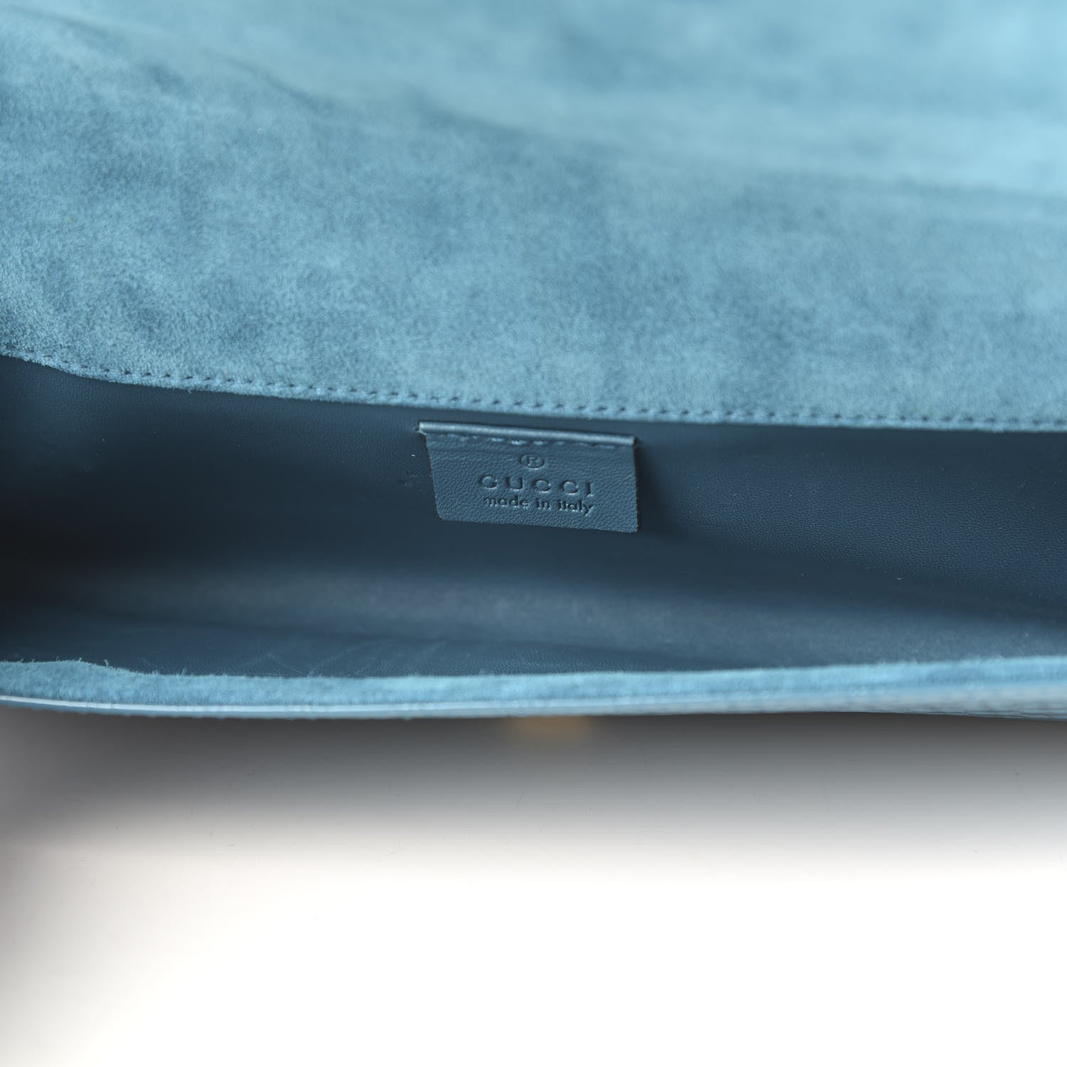 Gucci Patent Microguccissima Small Broadway Clutch Deep Cobalt 5 of 10