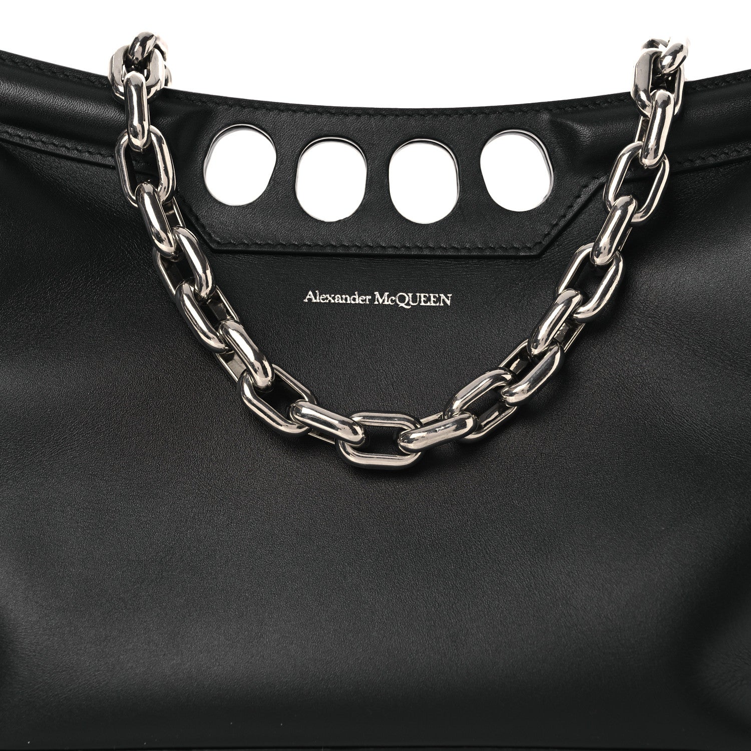 Alexander McQueen Calfskin The Peak Small Bag Black 8 of 11