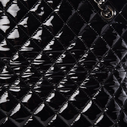 Chanel Patent Quilted Maxi Just Mademoiselle Bowling Bag Black 8 of 8