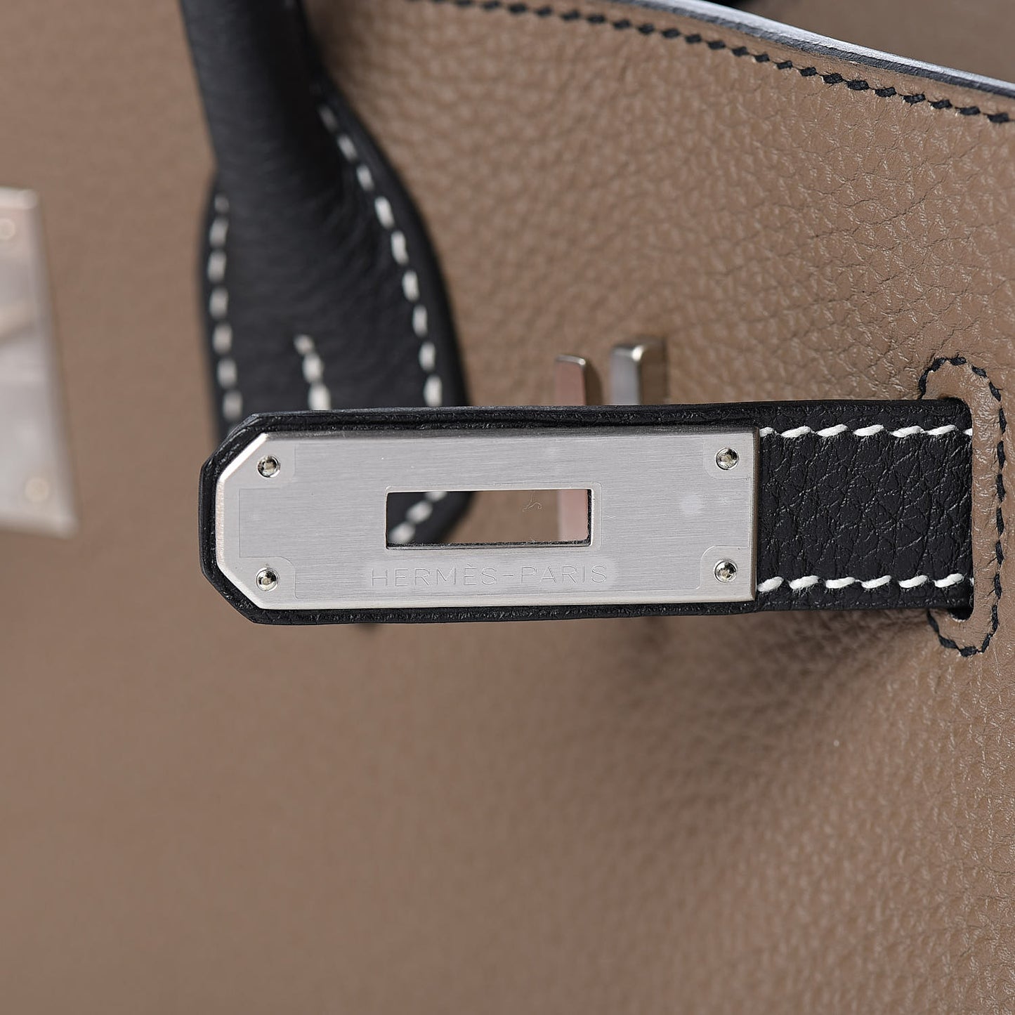 Togo Horseshoe Birkin 30 Black Etoupe