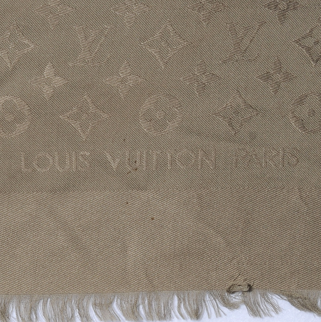 Louis Vuitton Wool Silk Monogram Shawl Verone 4 of 5