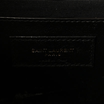 Saint Laurent Grain De Poudre Textured Mixed Matelasse Medium Triquilt Monogram Satchel New Nude 6 of 9