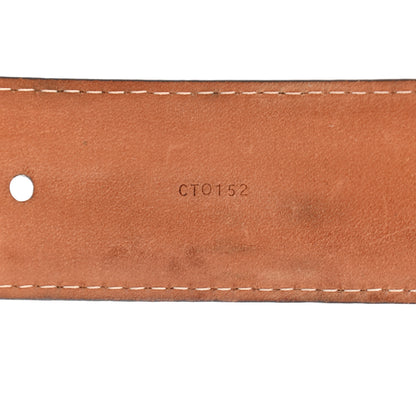 Louis Vuitton Damier Ebene Riveted Belt 85 34 6 of 7
