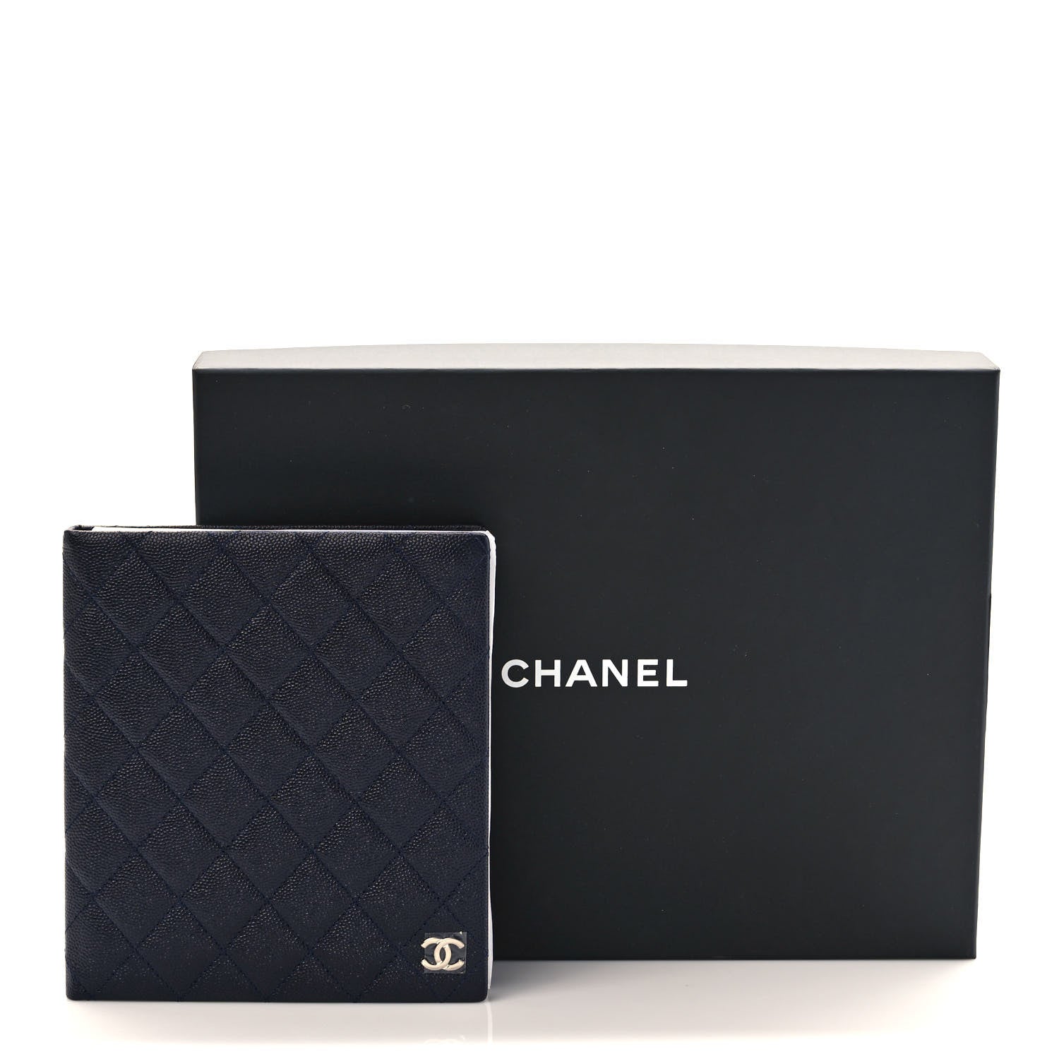 Chanel Caviar Quilted Notebook Navy Blue 7 of 7