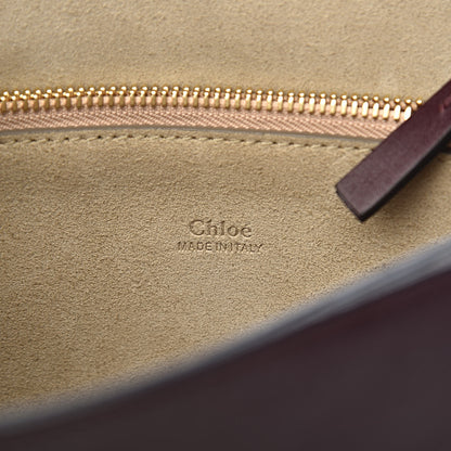 Chloe Suede Calfskin Medium Faye Shoulder Bag Dark Purple 6 of 11
