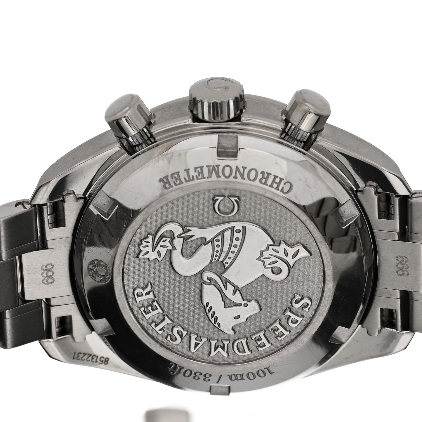 Stainless Steel 38mm Speedmaster Date Chronograph Automatic Watch Grey 324.30.38.40.06.001