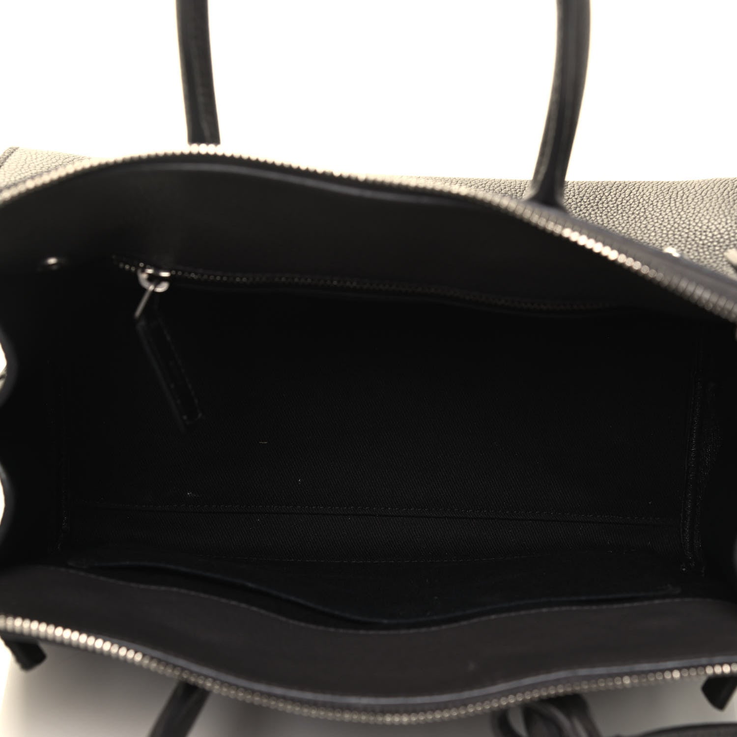 Saint Laurent Grained Calfskin Baby Supple Sac De Jour Asphalt 4 of 4
