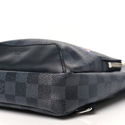 Louis Vuitton Damier Graphite World Map Avenue Sling Backpack 9 of 9