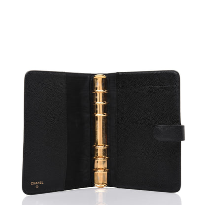 Chanel Caviar CC Medium Ring Agenda Planner Black 6 of 15