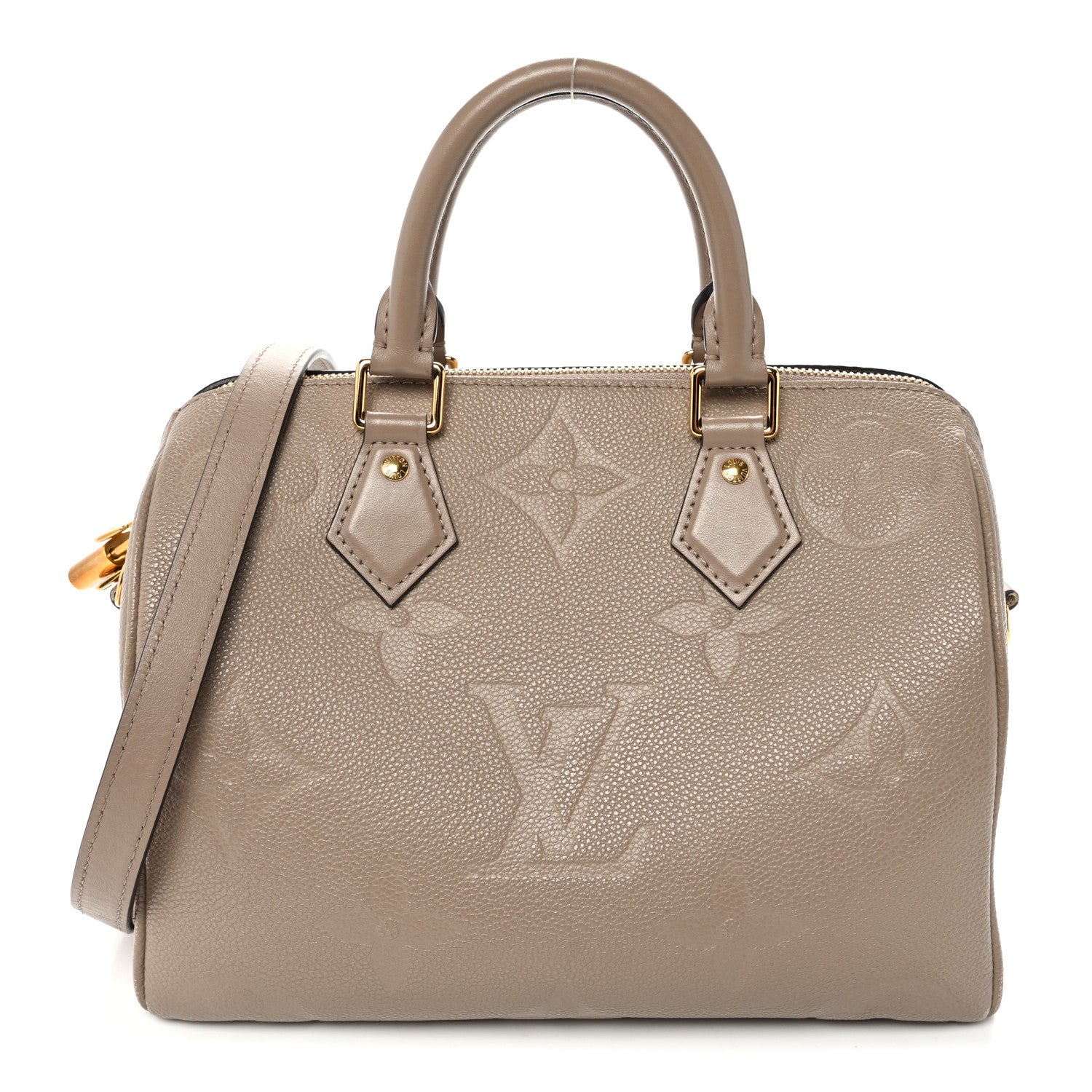 Louis Vuitton Empreinte Monogram Giant Speedy Bandouliere 25 Tourterelle 1 of 9