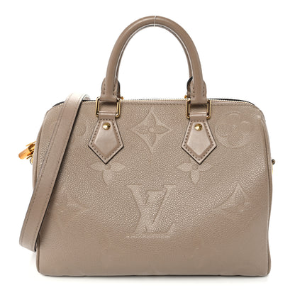 Louis Vuitton Empreinte Monogram Giant Speedy Bandouliere 25 Tourterelle 1 of 9