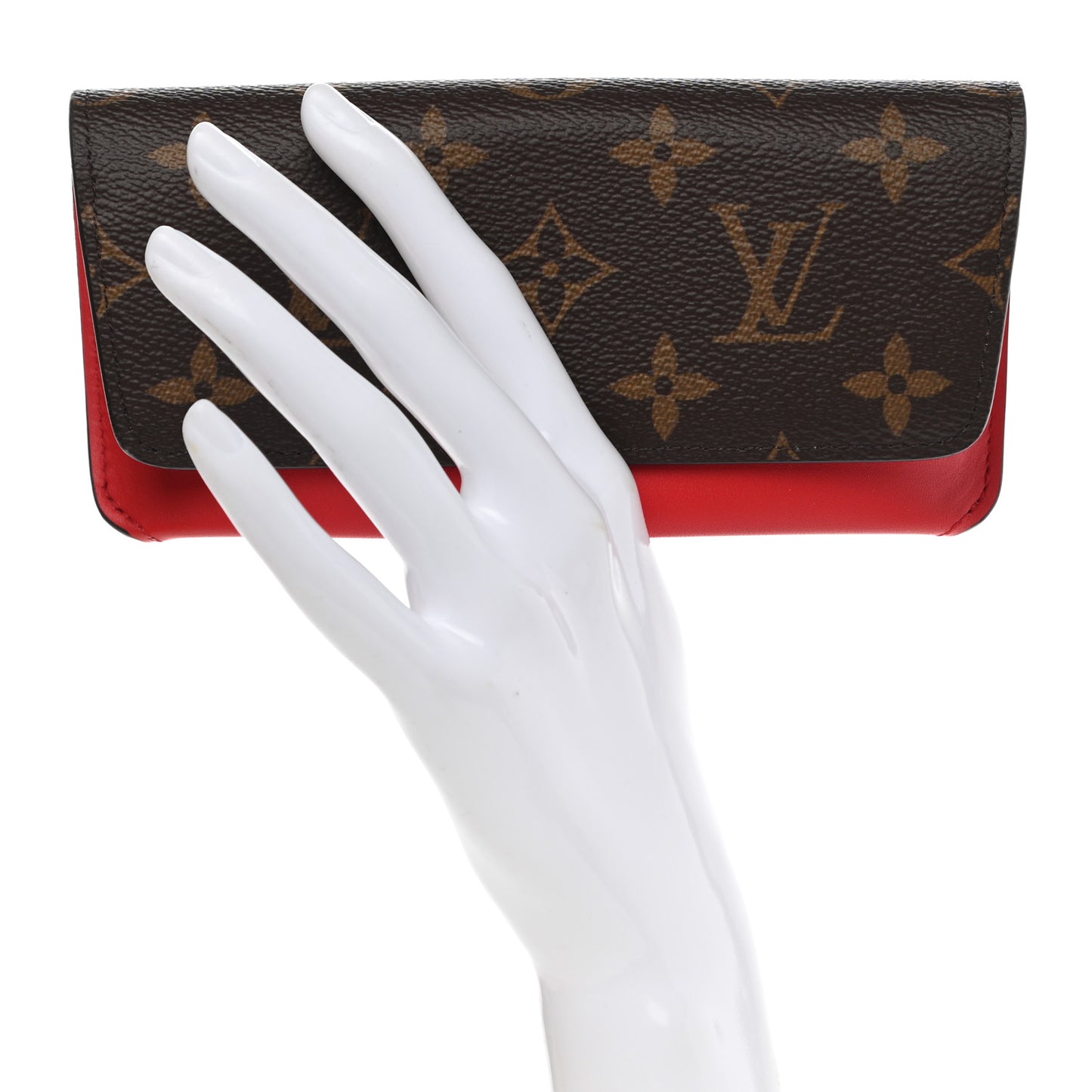 Monogram Woody Glasses Case Rouge
