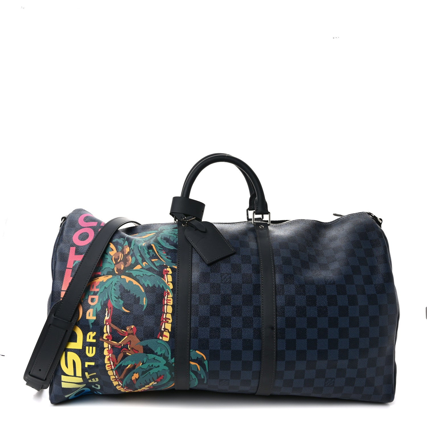 Louis Vuitton Damier Cobalt Jungle Keepall Bandouliere 55 1 of 8