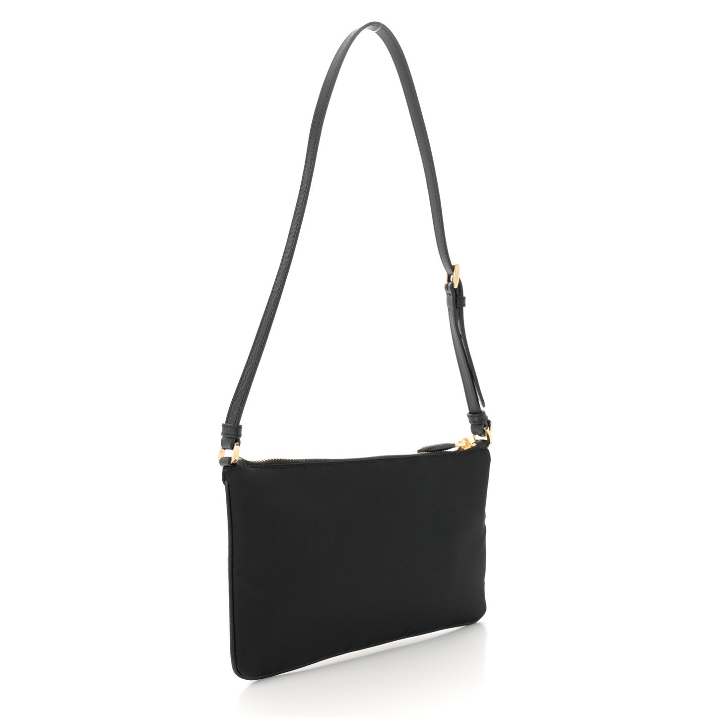 Re-Nylon Saffiano Pouch Black