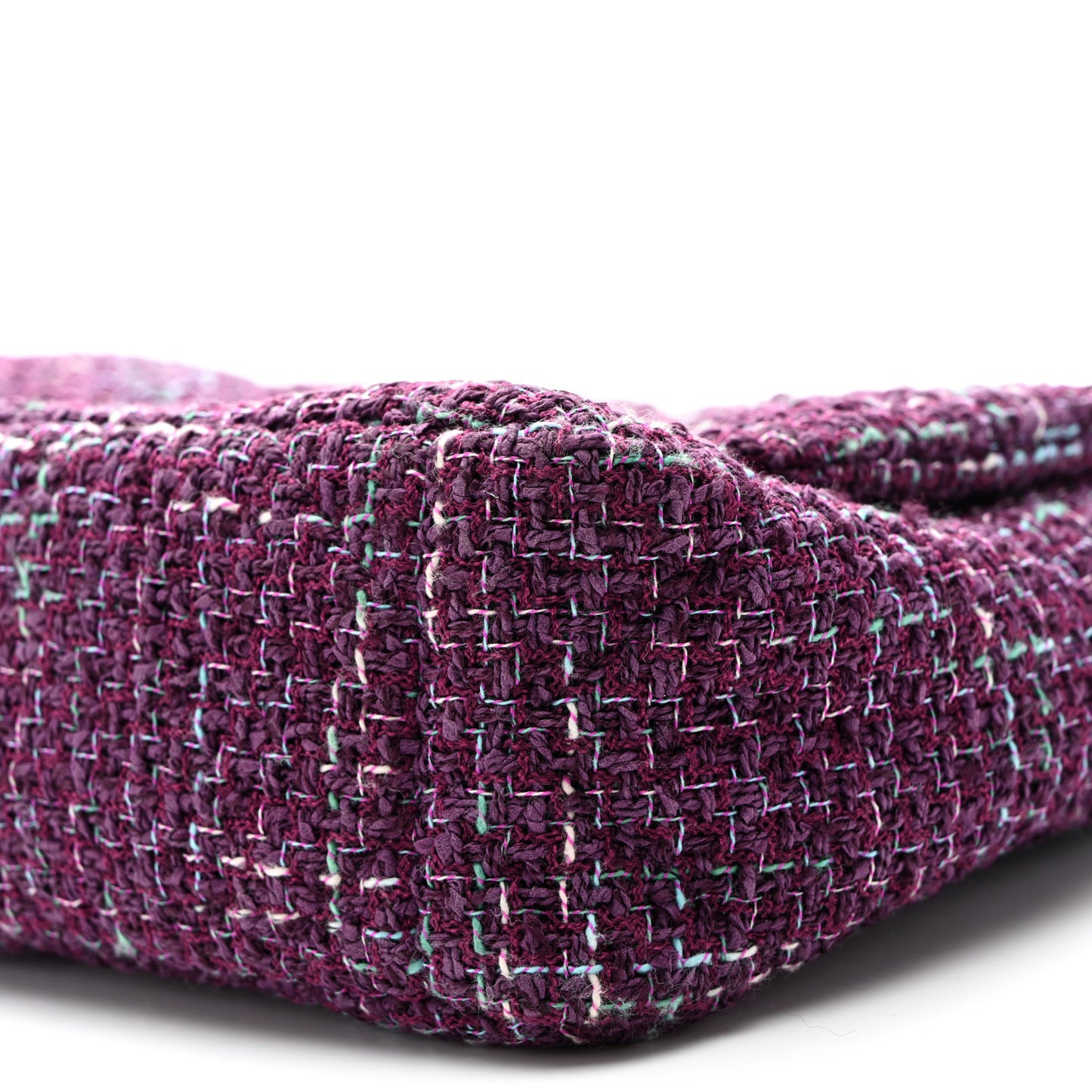 Tweed Quilted Medium Chanel 19 Flap Purple