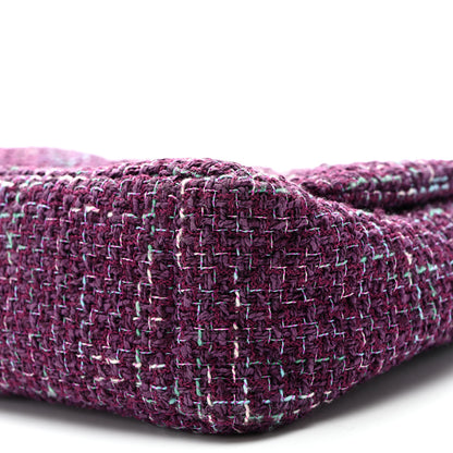 Chanel Tweed Quilted Medium Chanel 19 Flap Purple 9 of 9