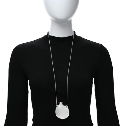 Tiffany Sterling Silver Large Elsa Peretti Open Bottle Pendant Necklace 2 of 4