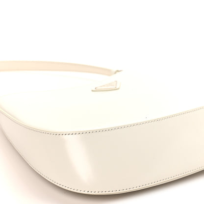 Prada Spazzolato Cleo Shoulder Bag White 8 of 9