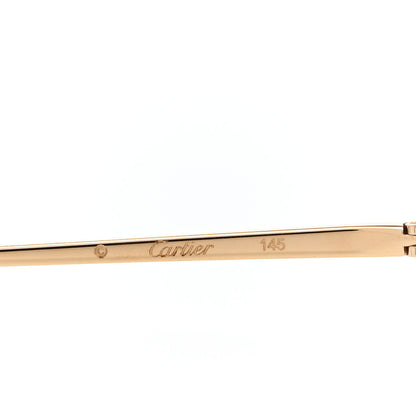 Cartier Panthere De Cartier Sunglasses CT0150SA Black Gold Black Gold 6 of 8