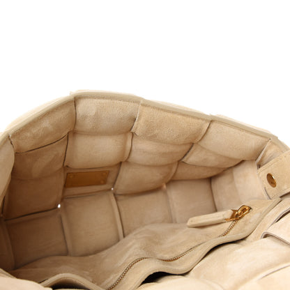 Bottega Veneta Suede Calfskin Maxi Intrecciato Padded Cassette Crossbody Bag Sand 5 of 9