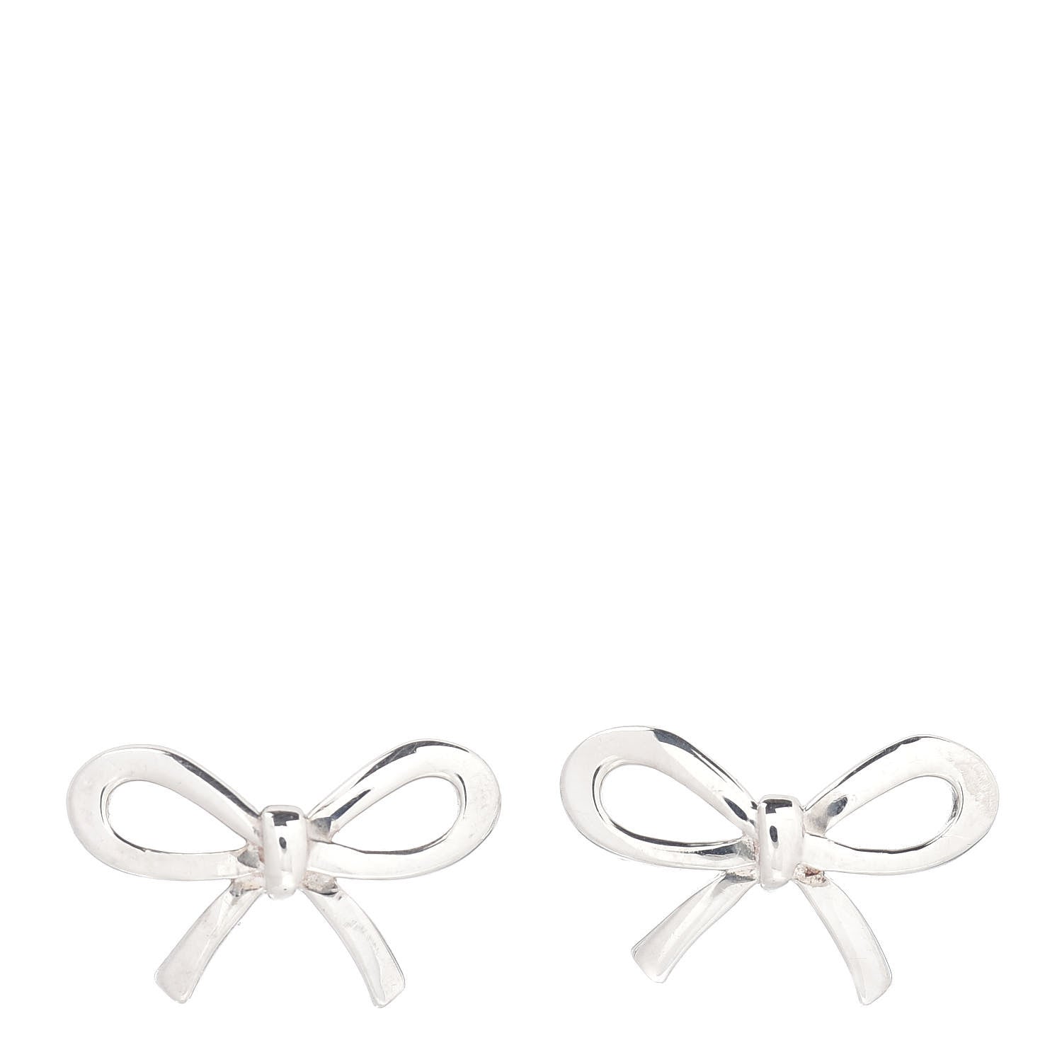 Tiffany Sterling Silver Bow Earrings 1 of 4