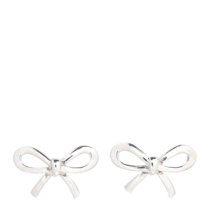 Tiffany Sterling Silver Bow Earrings 1 of 4