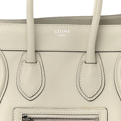 Celine Drummed Calfskin Micro Luggage Lune 7 of 12