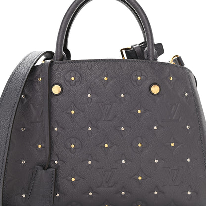 Louis Vuitton Empreinte Studded Montaigne BB Gris Silver 8 of 10