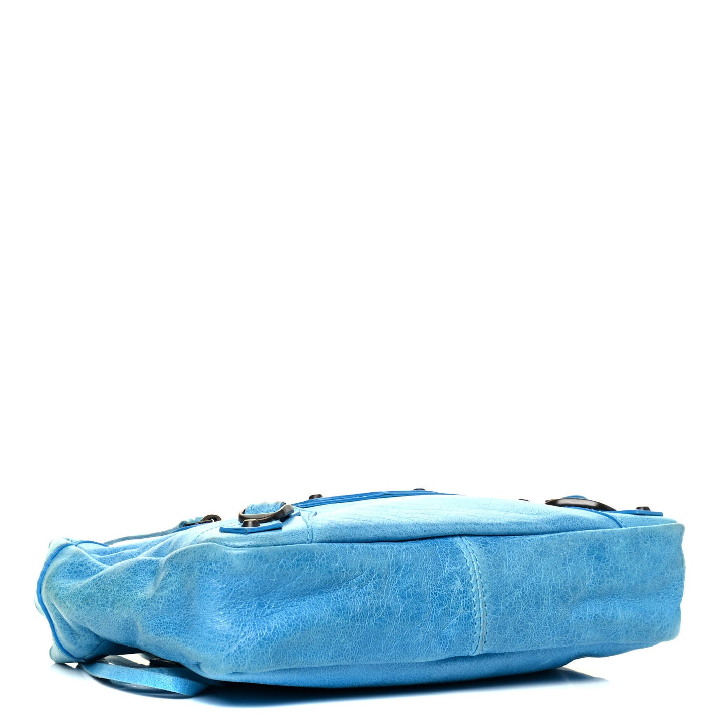 Chevre Classic Hardware Porte Toilette Makeup Clutch Turquoise
