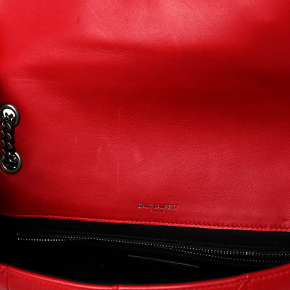 Saint Laurent Lambskin Patchwork Monogram Medium Jamie Red 13 of 13