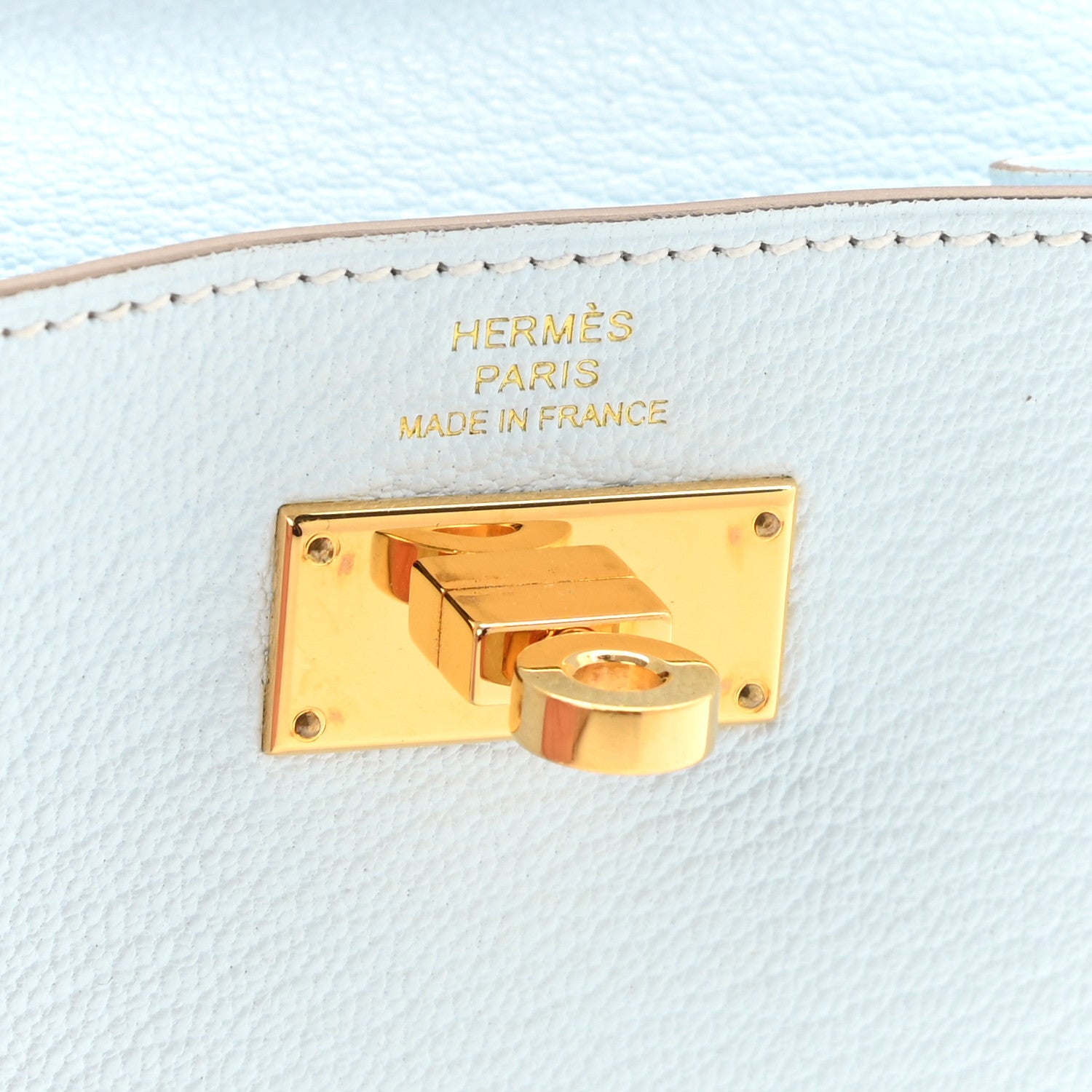 Hermes Chevre Mysore Kelly Pocket Compact Wallet Bleu Brume 6 of 8