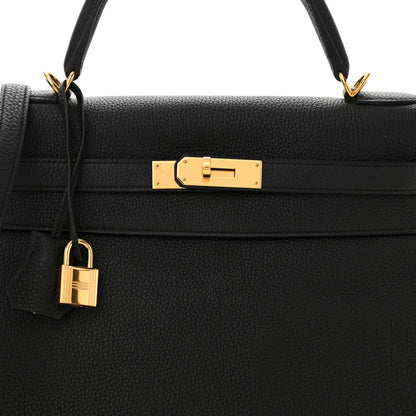 Hermes Togo Kelly Retourne 32 Black 8 of 14