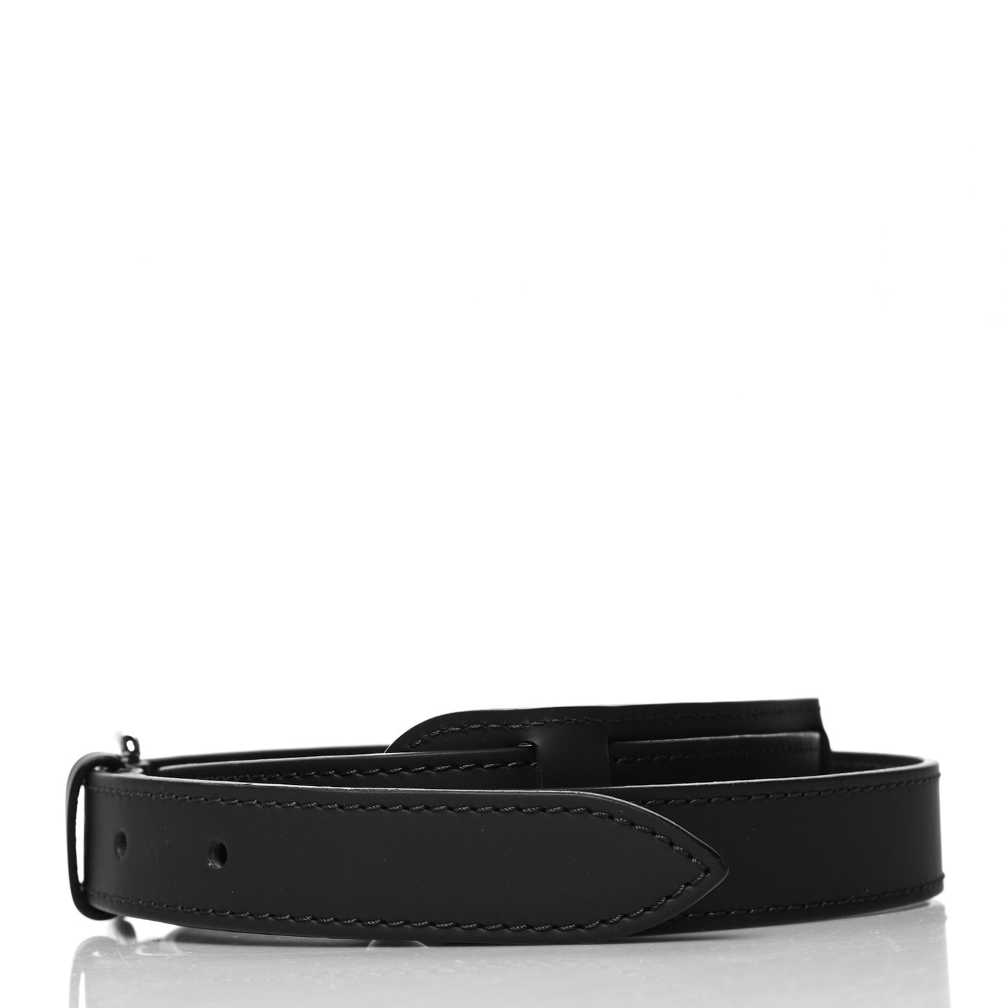 Calfskin 25mm Adjustable Shoulder Strap Black