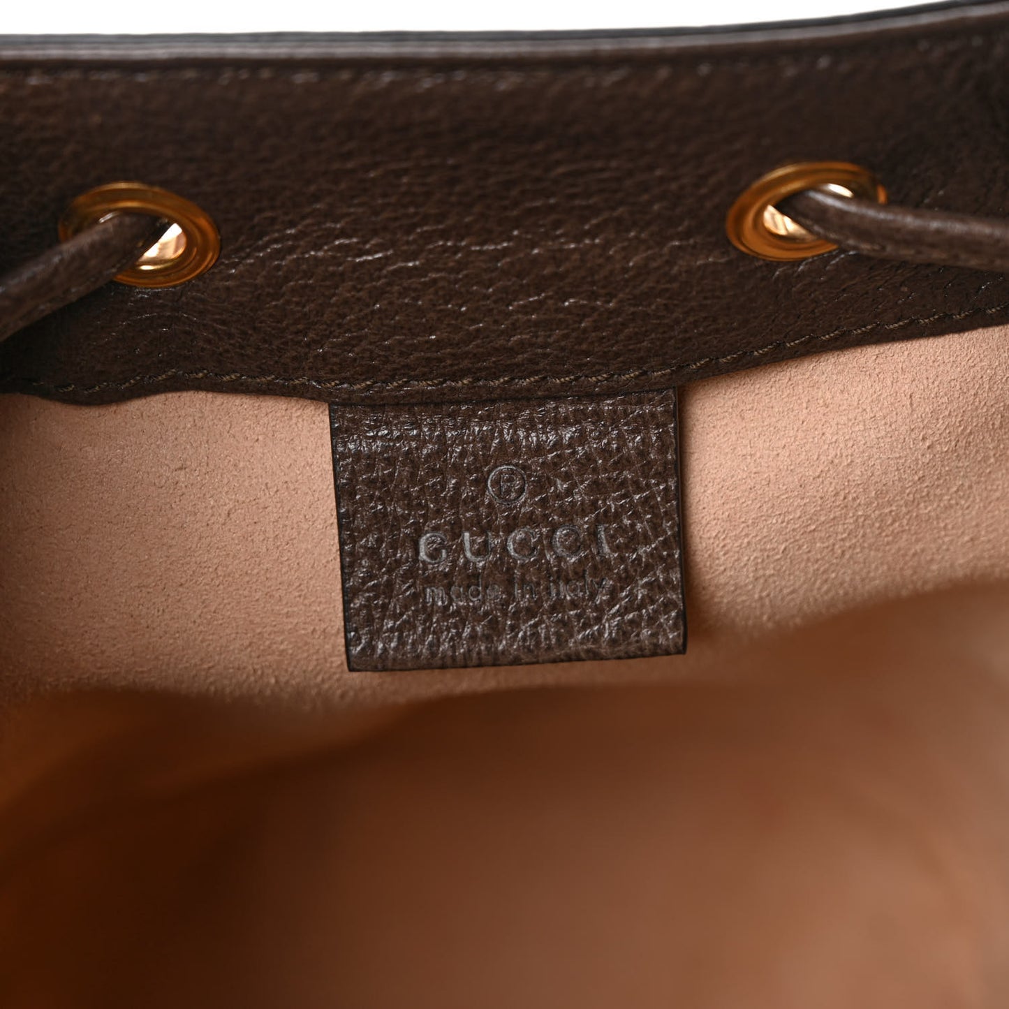 GG Supreme Monogram Web Mini Ophidia Bucket Bag Brown