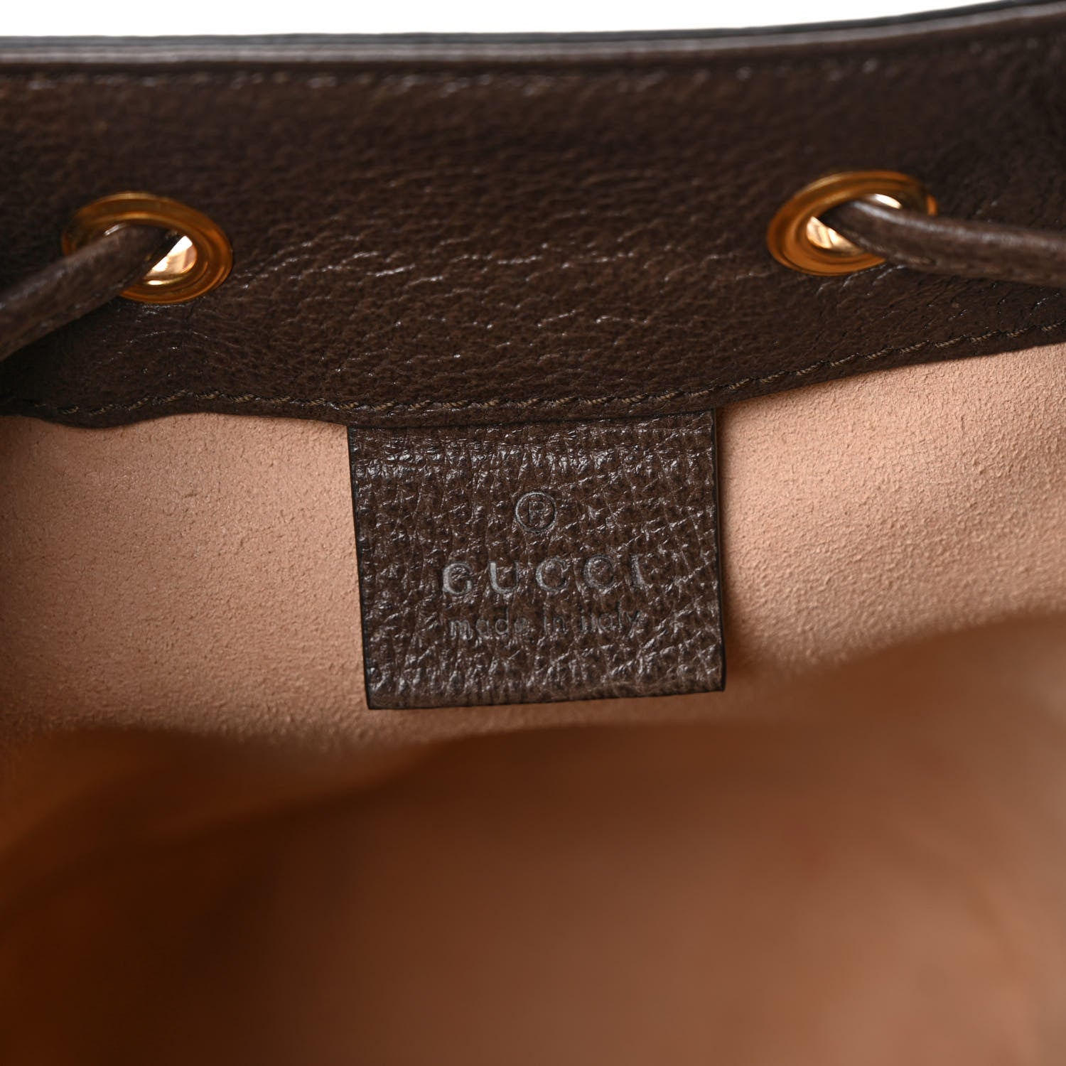 Gucci GG Supreme Monogram Web Mini Ophidia Bucket Bag Brown 6 of 7