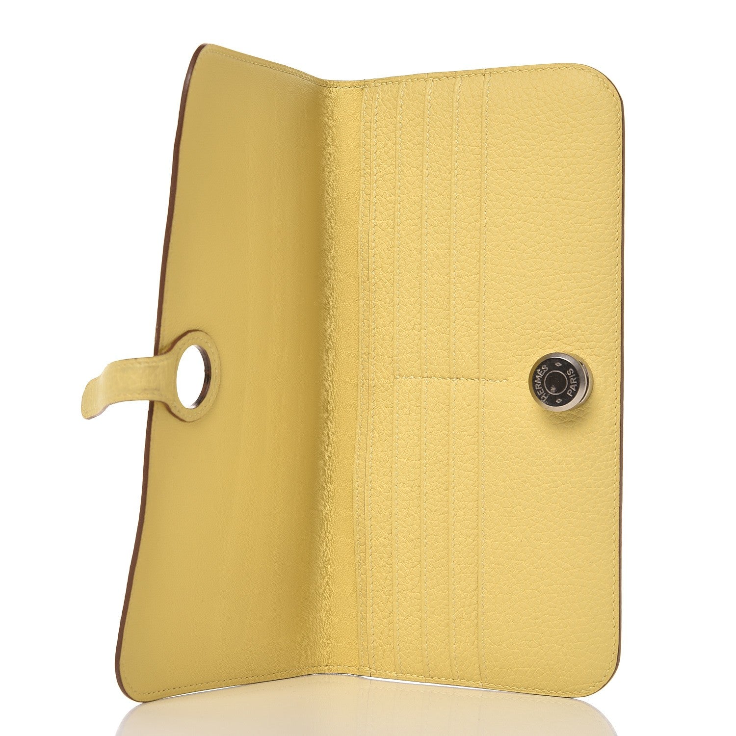 Hermes Togo Dogon Recto Verso Wallet Jaune Poussin 5 of 11