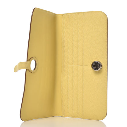 Hermes Togo Dogon Recto Verso Wallet Jaune Poussin 5 of 11
