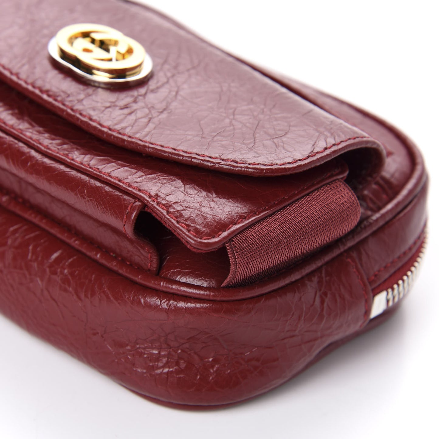 Fluffy Calfskin Mini Morpheus Belt Bag 90 36 Red