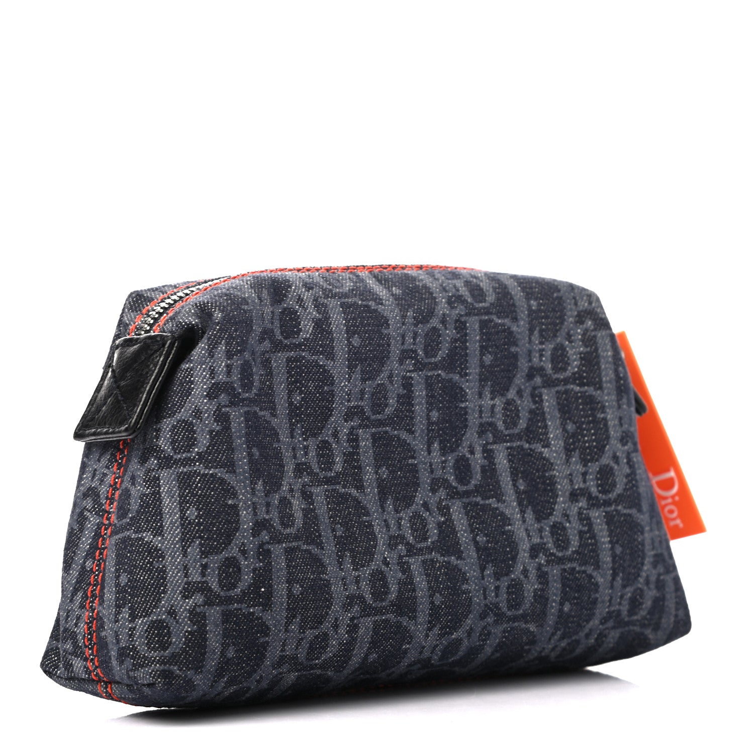 Christian Dior Monogram Flight Trotter Cosmetic Pouch Blue 3 of 6