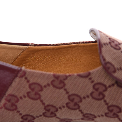 Gucci GG Monogram Granada Kid Mens Horsebit Loafers 8.5 Sahara Rubino Bright Bordeaux 8 of 9