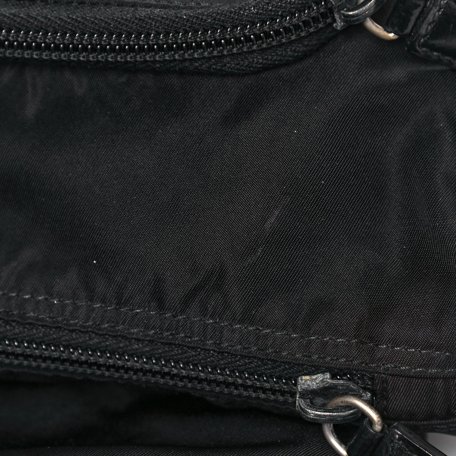 Prada Tessuto Nylon Single Buckle Messenger Bag Black 13 of 15