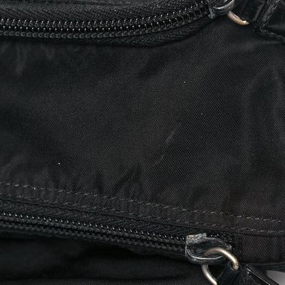 Prada Tessuto Nylon Single Buckle Messenger Bag Black 13 of 15