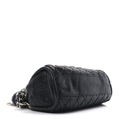 Chanel Lambskin Woven Small Ultimate Soft Sombrero Hobo Black 4 of 10