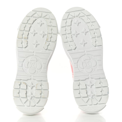 Louis Vuitton Denim Monogram Squad Sneakers 38 Pink 5 of 9