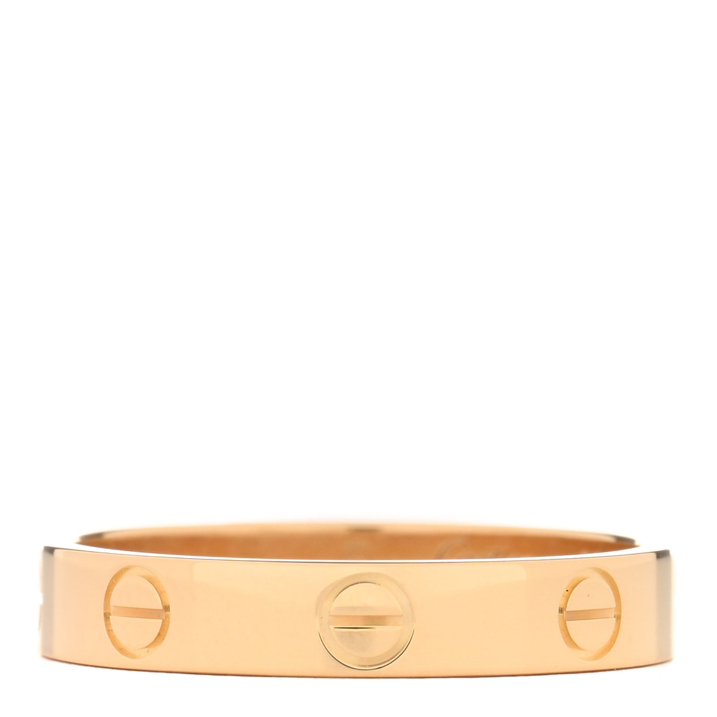 18K Yellow Gold 3.5mm LOVE Wedding Band Ring 56 7.5